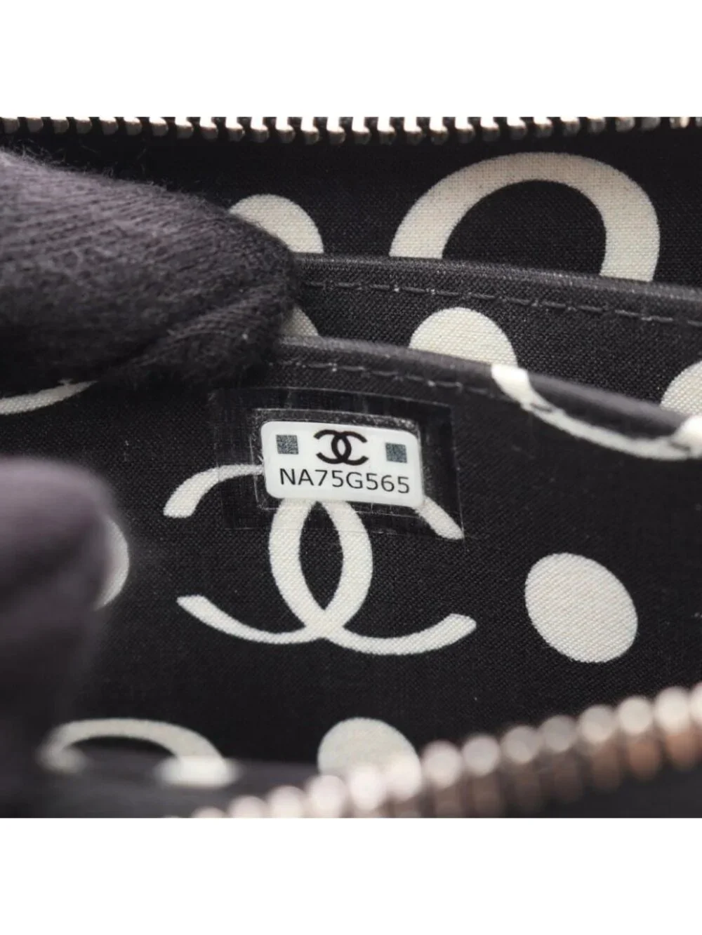 Chanel Coin Case Quilted Black Caviar Leather